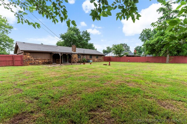 816 N Birch St, Jenks, OK 74037 - view of fenced yard