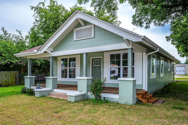 211 N 3rd St, Davis, OK 73030 - view of front facade with covered porch