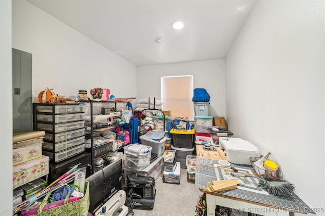 5499 S 4240th Rd, Chelsea, OK 74016 - storage area featuring electric panel