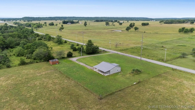5499 S 4240th Rd, Chelsea, OK 74016 - aerial view of sparsely populated area