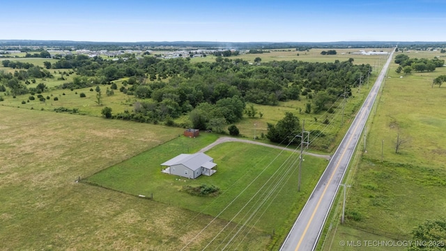 5499 S 4240th Rd, Chelsea, OK 74016 - overview of rural landscape