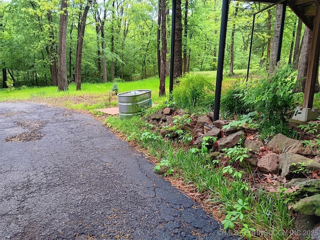 2417 Wilson St, Durant, OK 74701 - view of yard with a forest view