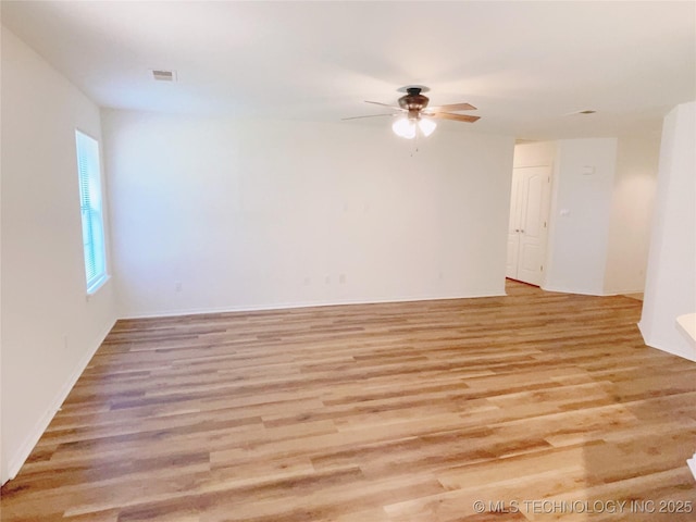 102 Northridge, Durant, OK 74701 - unfurnished room with ceiling fan and light wood-style flooring