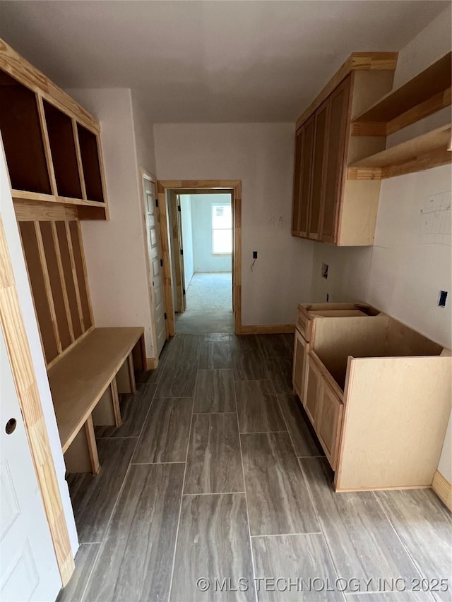 23191 E 107th St, Broken Arrow, OK 74014 - mudroom with baseboards and wood finished floors