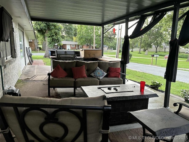24 Lakeside, Adair, OK 74330 - view of patio / terrace featuring an outdoor living space