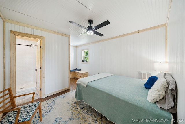 8620 N 155th Rd, Beggs, OK 74421 - bedroom featuring wood finished floors and a ceiling fan