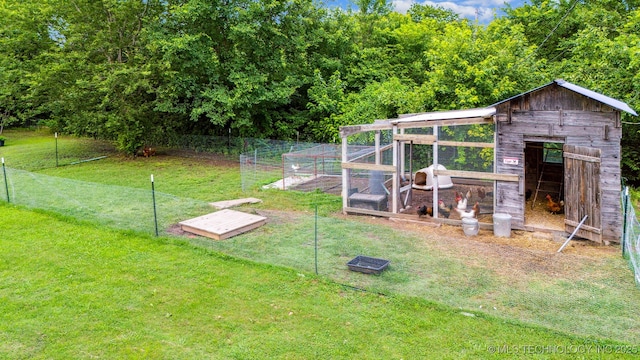 8620 N 155th Rd, Beggs, OK 74421 - view of yard with exterior structure and an outdoor structure