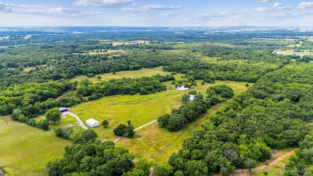 8620 N 155th Rd, Beggs, OK 74421 - overview of rural landscape featuring a forest