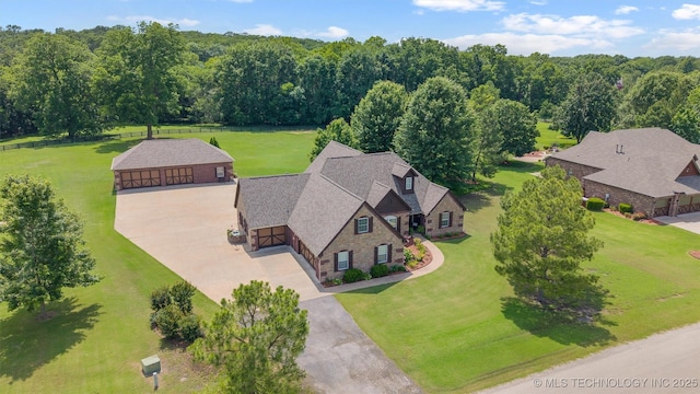 18 Longacre Dr, Ramona, OK 74061 - view from above of property