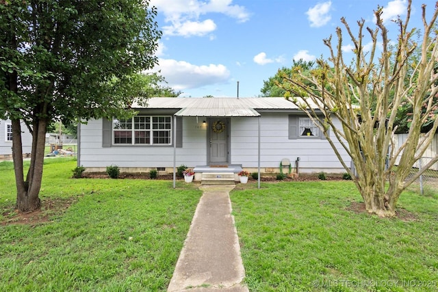 707 Bradwell St, Colbert, OK 74733 - view of front of property with a metal roof