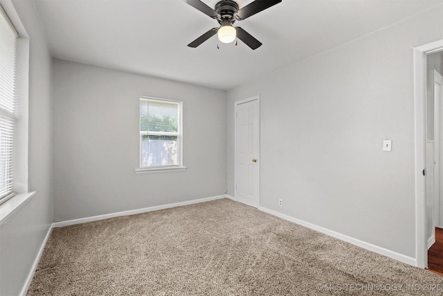 707 Bradwell St, Colbert, OK 74733 - empty room featuring ceiling fan and carpet flooring