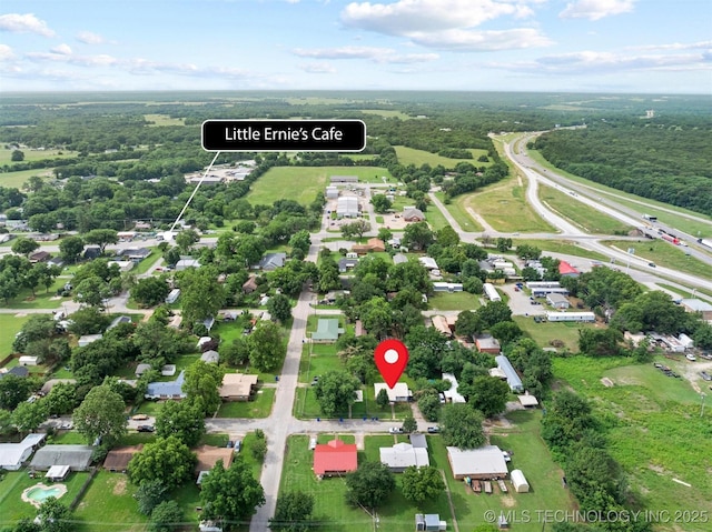 707 Bradwell St, Colbert, OK 74733 - aerial view of property's location