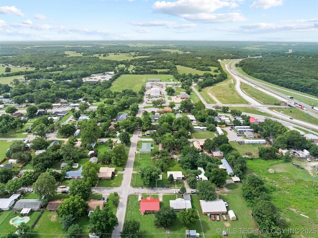 707 Bradwell St, Colbert, OK 74733 - aerial overview of property's location with nearby suburban area