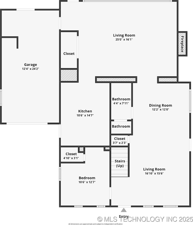 1312 S Oak, Ada, OK 74820 - view of room layout