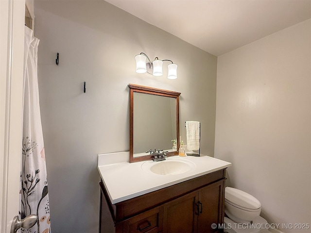 1312 S Oak, Ada, OK 74820 - full bath featuring vanity and a shower with shower curtain