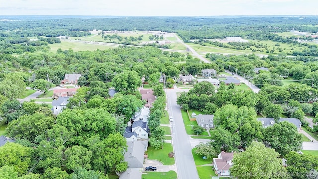1312 S Oak, Ada, OK 74820 - aerial view of property and surrounding area with nearby suburban area