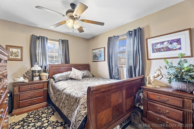 447247 E 70th Rd, Welch, OK 74369 - bedroom featuring a ceiling fan