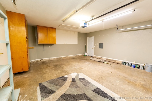 7224 NW 102nd, Oklahoma City, OK 73162 - garage featuring a garage door opener and electric panel