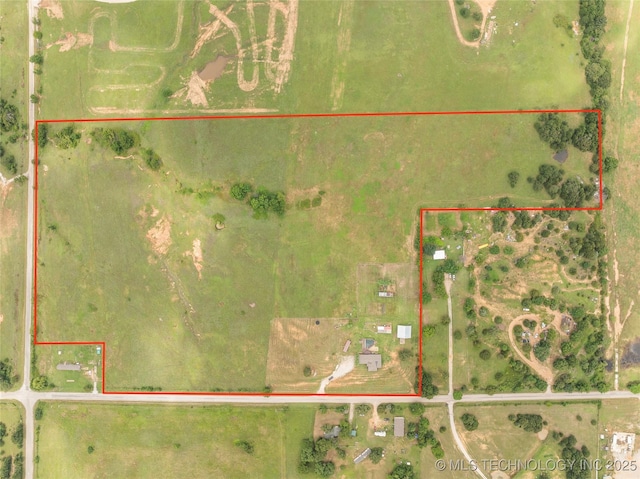 14820 Memorial, Wilson, OK 73463 - map / location with property boundaries highlighted