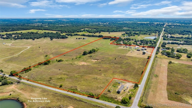 14820 Memorial, Wilson, OK 73463 - view of rural area with property parcel outlined
