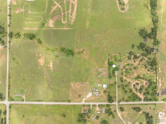 14820 Memorial, Wilson, OK 73463 - aerial view of property's location with rural landscape