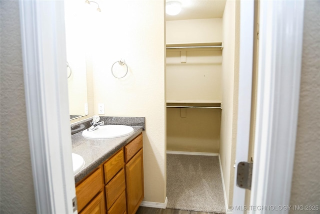 614 S Seminole St, Skiatook, OK 74070 - bathroom with double vanity and a walk in closet