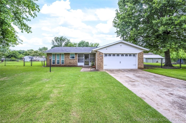 12922 S 123rd E Ave, Broken Arrow, OK 74011 - single story home with brick siding, driveway, and a garage