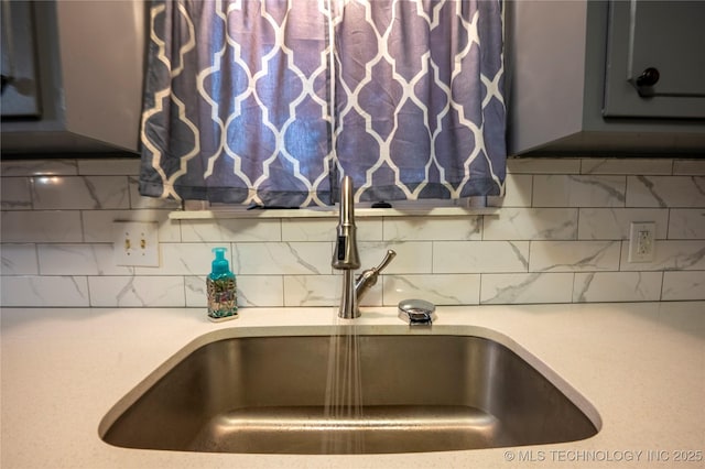 12922 S 123rd E Ave, Broken Arrow, OK 74011 - kitchen view of light countertops and backsplash