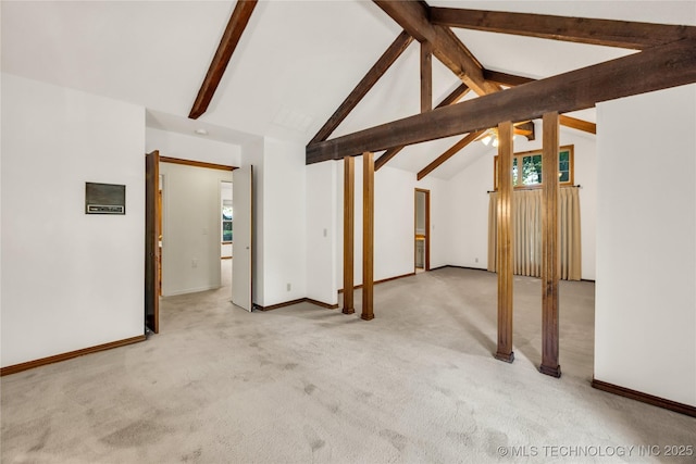 9916 S Quebec Ave, Tulsa, OK 74137 - unfurnished living room featuring carpet floors and baseboards