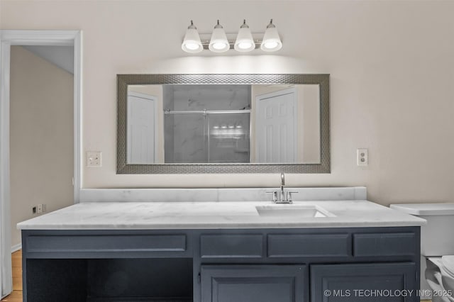 8903 N 124th E Ave, Owasso, OK 74055 - bathroom featuring a stall shower and vanity