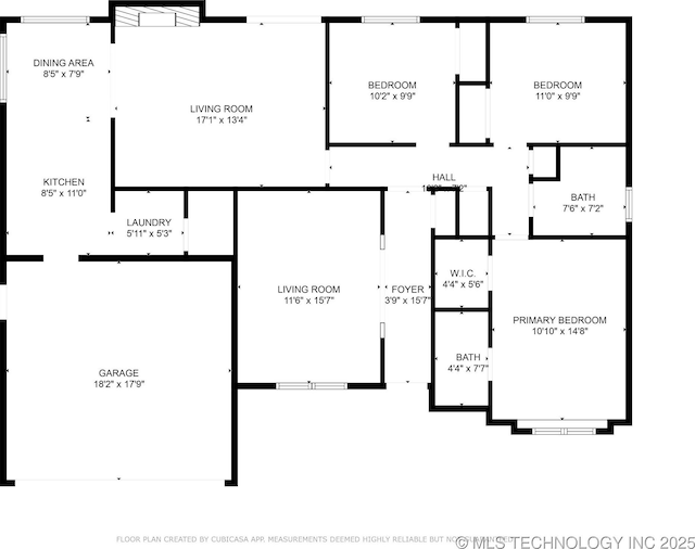 6922 E 16th St, Tulsa, OK 74112 - view of room layout