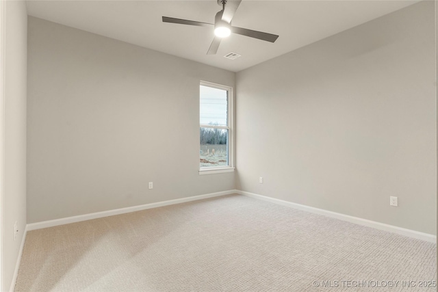 4708 S Sequoia Ave, Broken Arrow, OK 74011 - unfurnished room featuring light carpet and ceiling fan