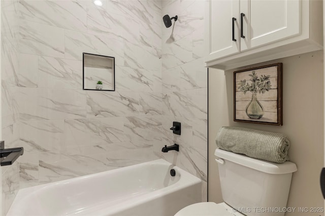 4708 S Sequoia Ave, Broken Arrow, OK 74011 - full bath featuring toilet and tub / shower combination