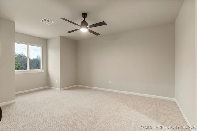 4708 S Sequoia Ave, Broken Arrow, OK 74011 - spare room with a ceiling fan and light carpet