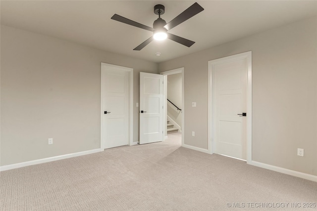 4708 S Sequoia Ave, Broken Arrow, OK 74011 - unfurnished bedroom with light colored carpet and ceiling fan