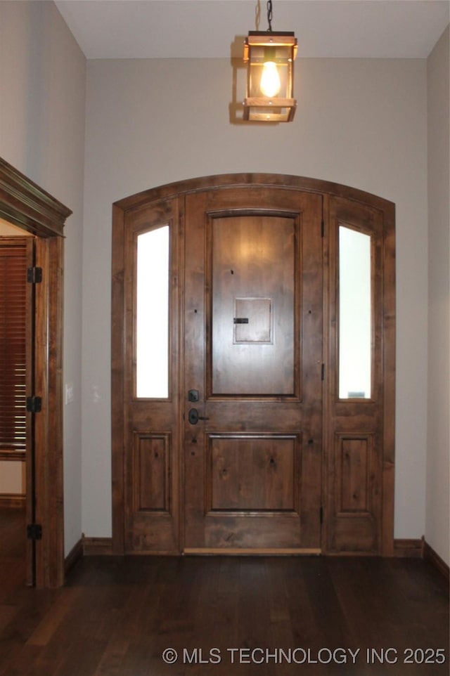 2148 E Wise Rd, Mcalester, OK 74501 - entryway with dark wood-style flooring and healthy amount of natural light