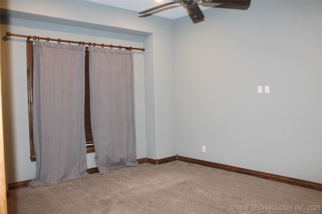 2148 E Wise Rd, Mcalester, OK 74501 - unfurnished bedroom with carpet flooring and a ceiling fan