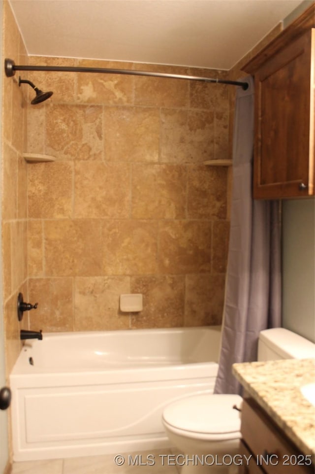 2148 E Wise Rd, Mcalester, OK 74501 - full bath featuring shower / bathtub combination with curtain and vanity