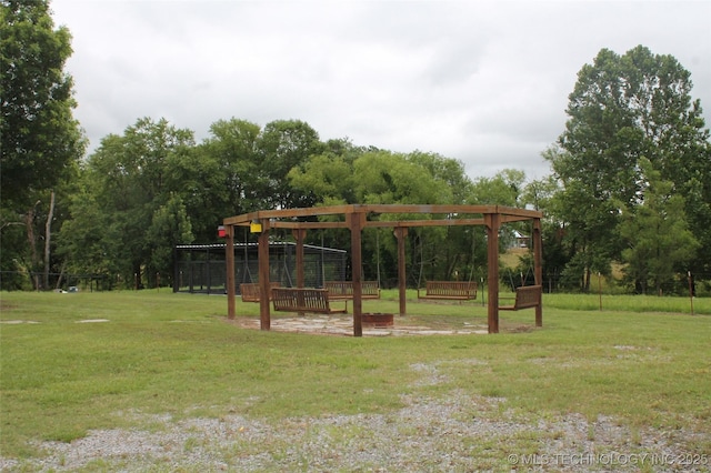 2148 E Wise Rd, Mcalester, OK 74501 - view of property's community featuring a lawn and view of wooded area