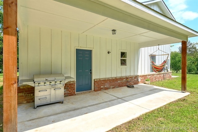 3608 S 31st W Ave, Tulsa, OK 74107 - view of patio / terrace featuring grilling area