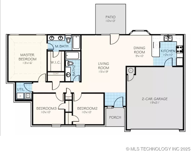 1441 E 149th Pl S, Glenpool, OK 74033 - view of property floor plan