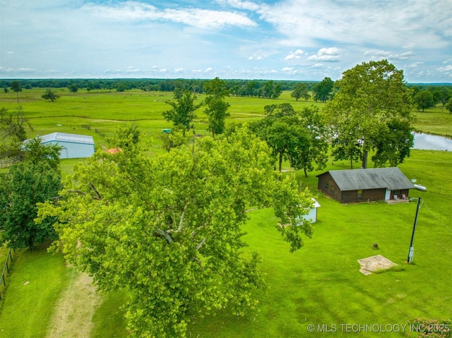 447 Pink Gladiola St, Broken Bow, OK 74745 - aerial view of sparsely populated area with a nearby body of water and a tree filled landscape
