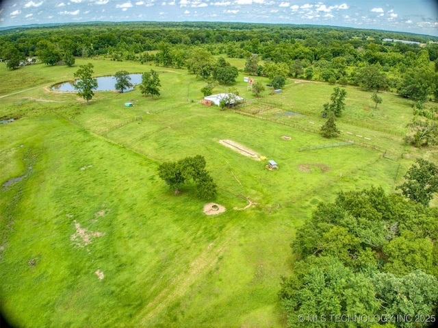 447 Pink Gladiola St, Broken Bow, OK 74745 - aerial view of a large body of water and a forest