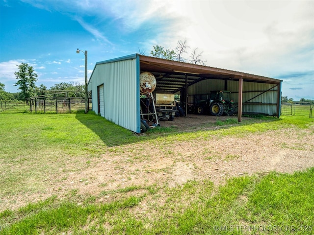 447 Pink Gladiola St, Broken Bow, OK 74745 - view of pole building with driveway