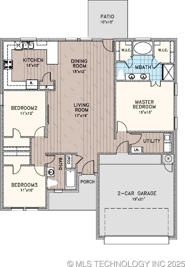 219 S 25th St, Collinsville, OK 74021 - view of property floor plan