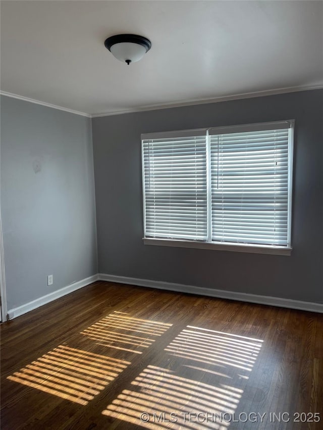 204 E 46th St, Tulsa, OK 74105 - spare room with crown molding and wood finished floors