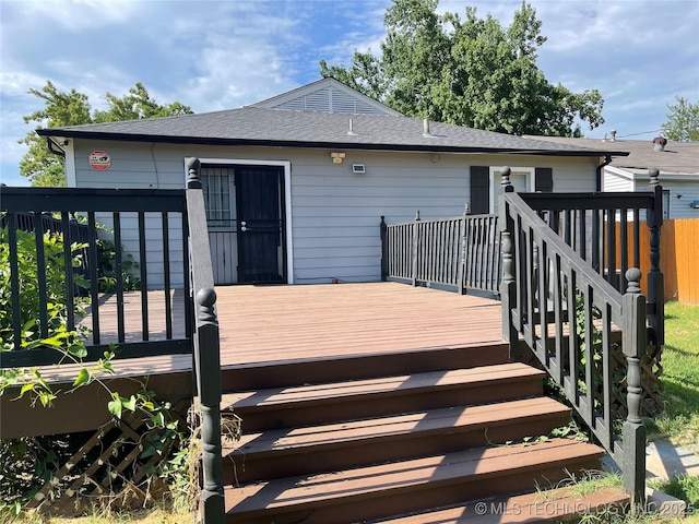 204 E 46th St, Tulsa, OK 74105 - view of wooden deck