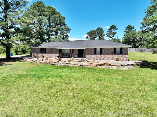 202 Findley St, Crowder, OK 74430 - ranch-style home with brick siding