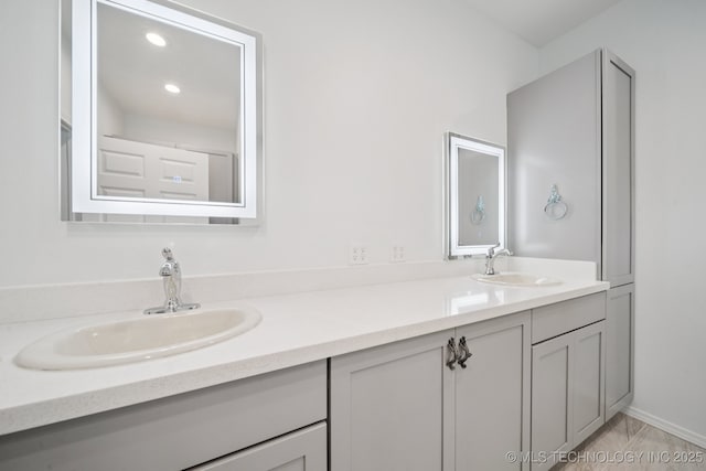 4127 New Prue Rd, Sand Springs, OK 74063 - full bathroom featuring double vanity