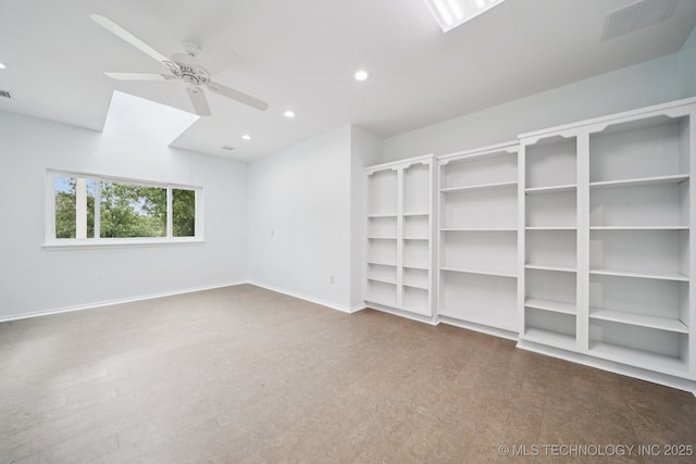 4127 New Prue Rd, Sand Springs, OK 74063 - empty room featuring recessed lighting and ceiling fan